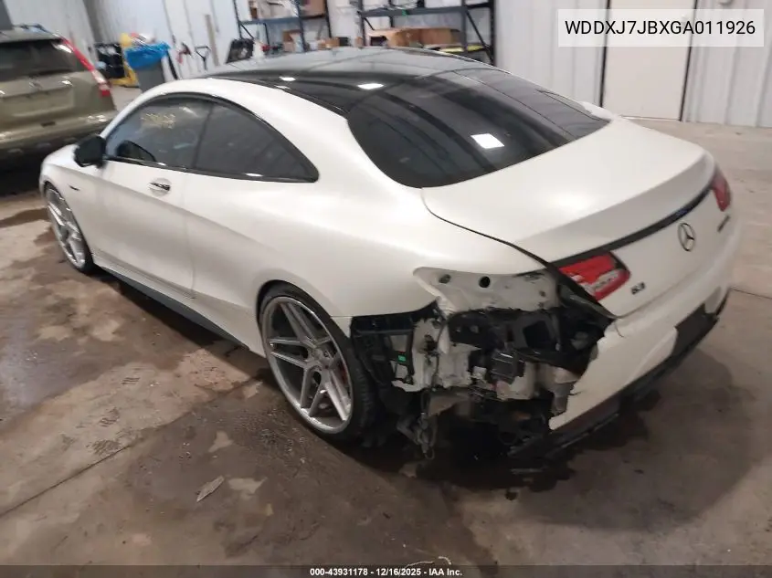 WDDXJ7JBXGA011926 2016 Mercedes-Benz Amg S 63 4Matic