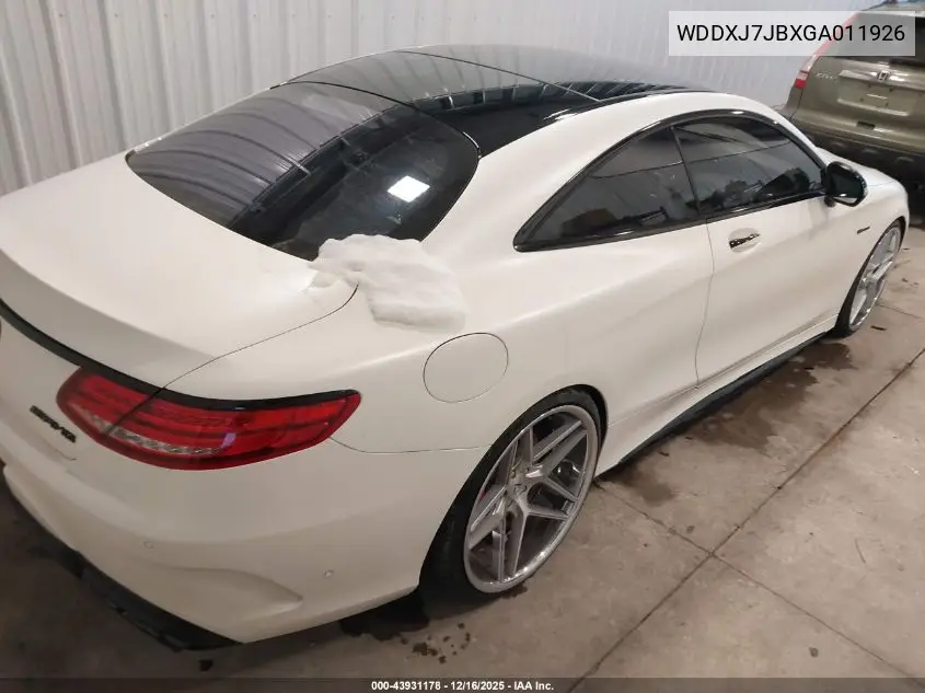 WDDXJ7JBXGA011926 2016 Mercedes-Benz Amg S 63 4Matic