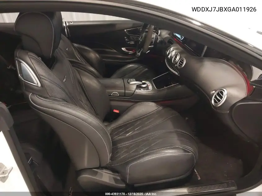 WDDXJ7JBXGA011926 2016 Mercedes-Benz Amg S 63 4Matic