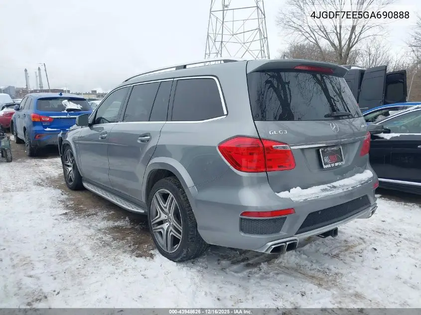 4JGDF7EE5GA690888 2016 Mercedes-Benz Amg Gl 63 4Matic