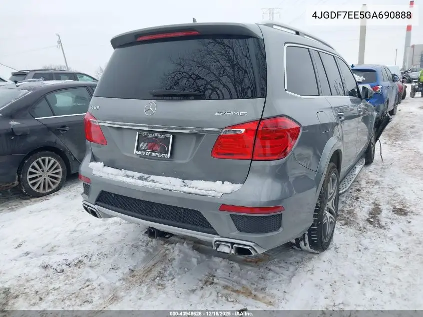 4JGDF7EE5GA690888 2016 Mercedes-Benz Amg Gl 63 4Matic