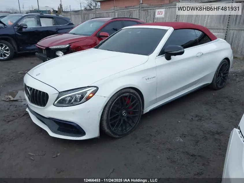 WDDWK8HB6HF481931 2017 Mercedes-Benz C 63 Amg-S