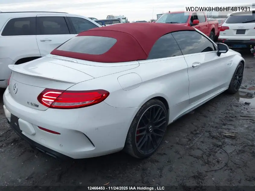 WDDWK8HB6HF481931 2017 Mercedes-Benz C 63 Amg-S
