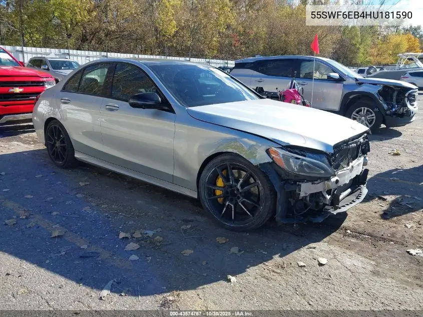 55SWF6EB4HU181590 2017 Mercedes-Benz Amg C 43 4Matic