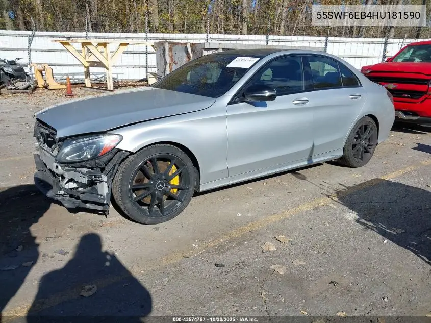 55SWF6EB4HU181590 2017 Mercedes-Benz Amg C 43 4Matic