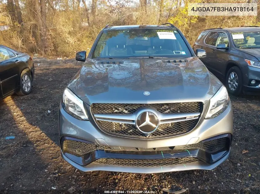 4JGDA7FB3HA918164 2017 Mercedes-Benz Amg Gle 63 S 4Matic