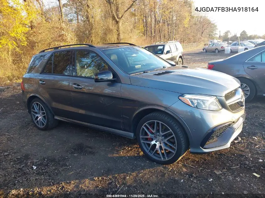 4JGDA7FB3HA918164 2017 Mercedes-Benz Amg Gle 63 S 4Matic