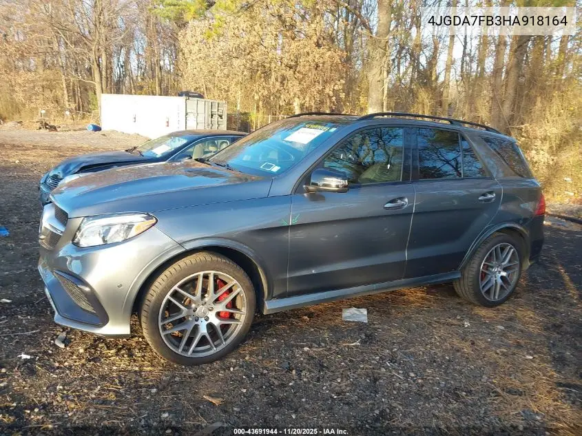 4JGDA7FB3HA918164 2017 Mercedes-Benz Amg Gle 63 S 4Matic