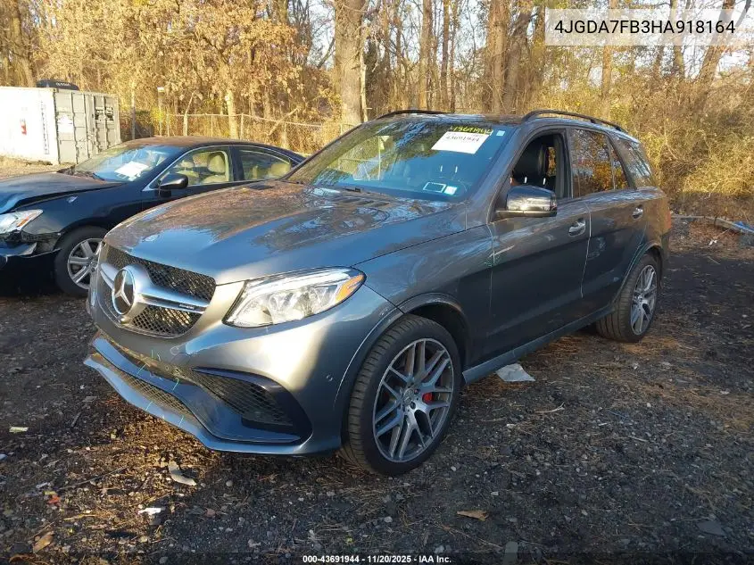 4JGDA7FB3HA918164 2017 Mercedes-Benz Amg Gle 63 S 4Matic