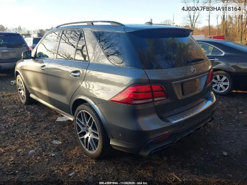 4JGDA7FB3HA918164 2017 Mercedes-Benz Amg Gle 63 S 4Matic