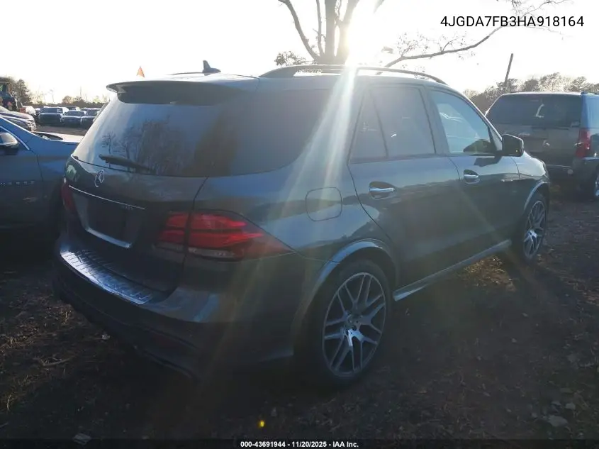 4JGDA7FB3HA918164 2017 Mercedes-Benz Amg Gle 63 S 4Matic