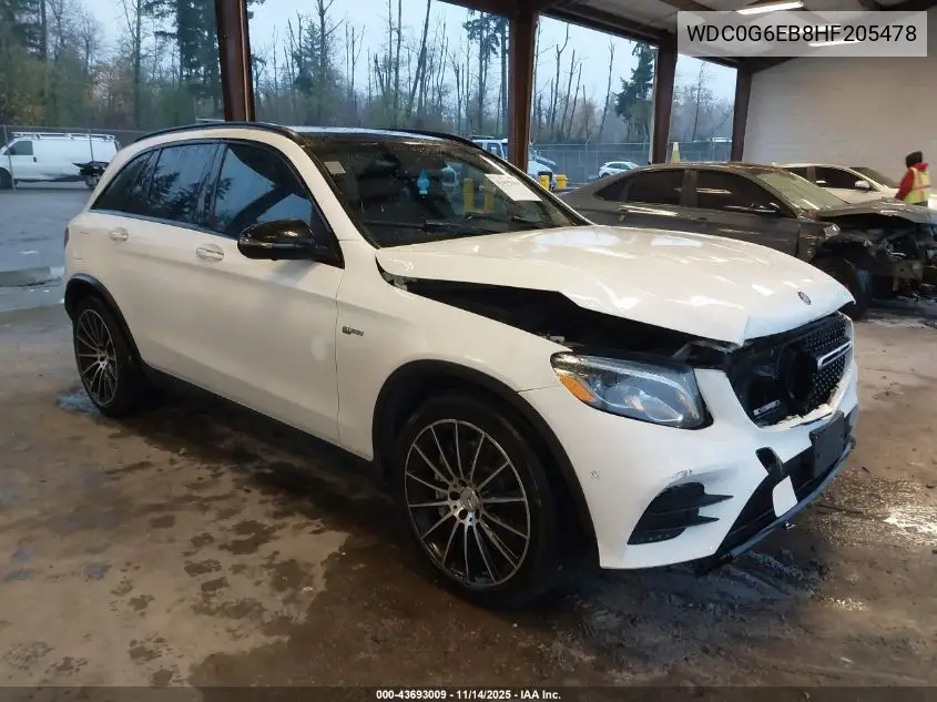 WDC0G6EB8HF205478 2017 Mercedes-Benz Amg Glc 43 4Matic