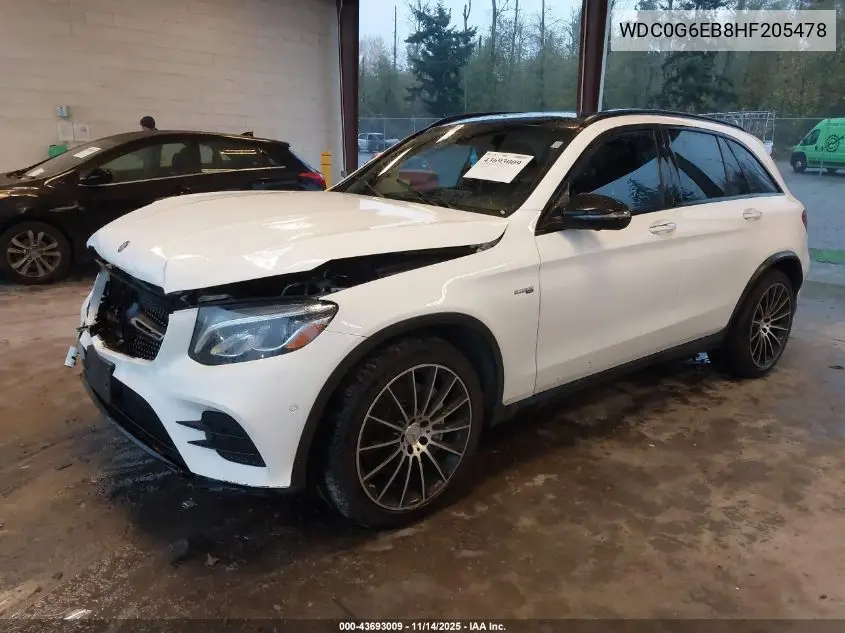 WDC0G6EB8HF205478 2017 Mercedes-Benz Amg Glc 43 4Matic