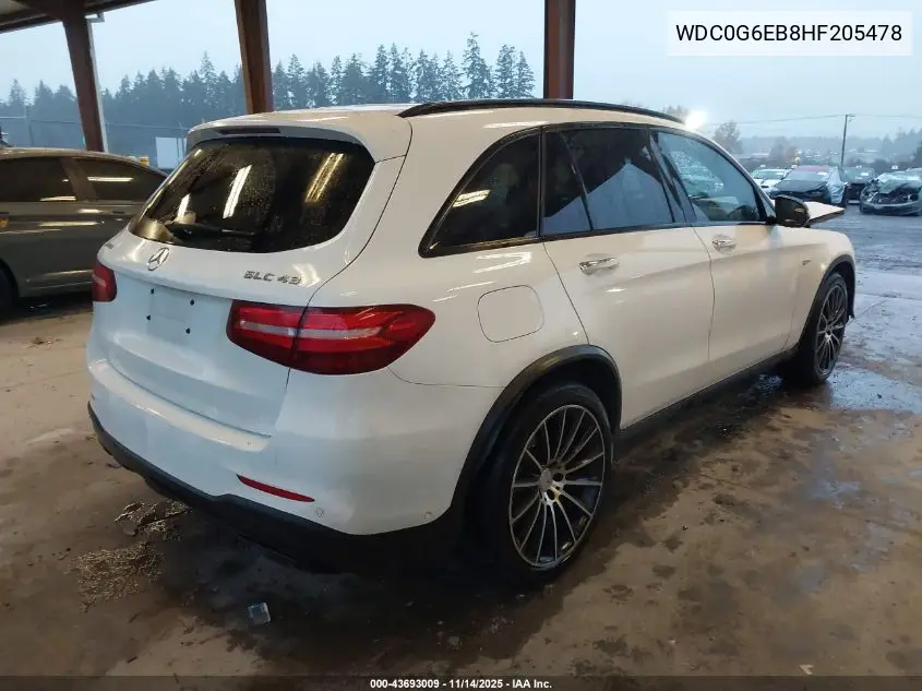 WDC0G6EB8HF205478 2017 Mercedes-Benz Amg Glc 43 4Matic