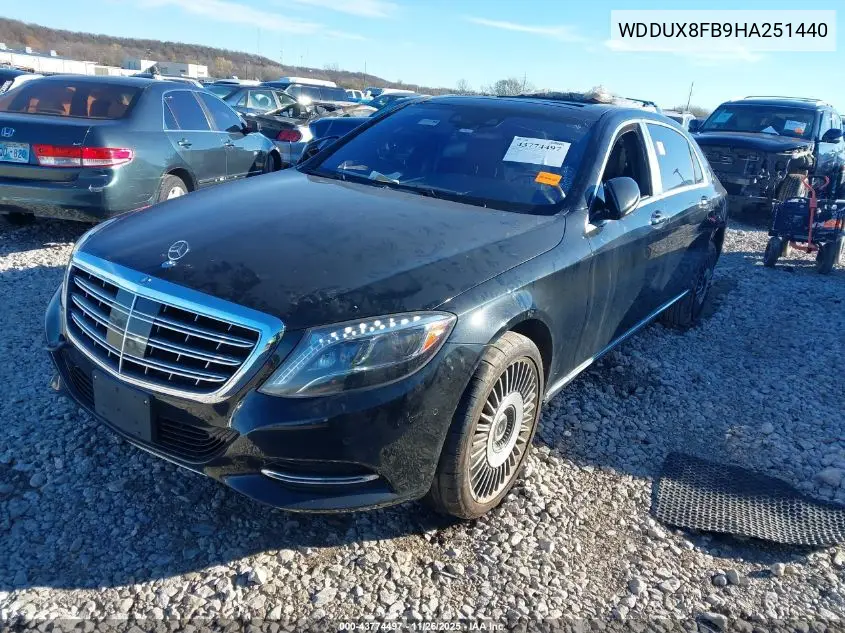 WDDUX8FB9HA251440 2017 Mercedes-Benz Maybach S 550 4Matic