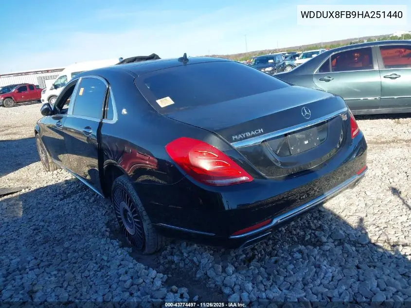 WDDUX8FB9HA251440 2017 Mercedes-Benz Maybach S 550 4Matic