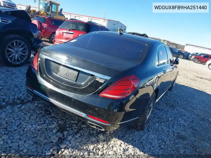 WDDUX8FB9HA251440 2017 Mercedes-Benz Maybach S 550 4Matic