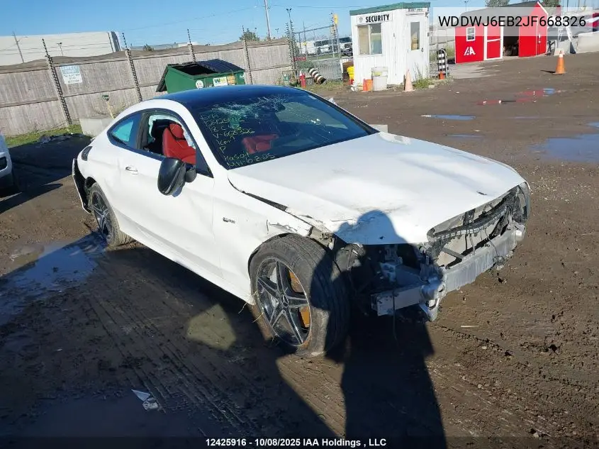WDDWJ6EB2JF668326 2018 Mercedes-Benz C 43 4Mati Amg