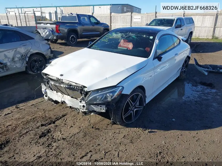 WDDWJ6EB2JF668326 2018 Mercedes-Benz C 43 4Mati Amg
