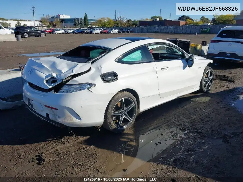 WDDWJ6EB2JF668326 2018 Mercedes-Benz C 43 4Mati Amg