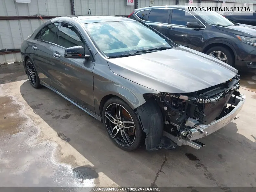 WDDSJ4EB6JN581716 2018 Mercedes-Benz Cla 250