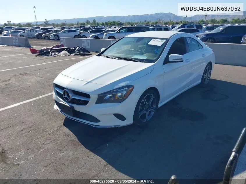 WDDSJ4EB0JN637052 2018 Mercedes-Benz Cla 250