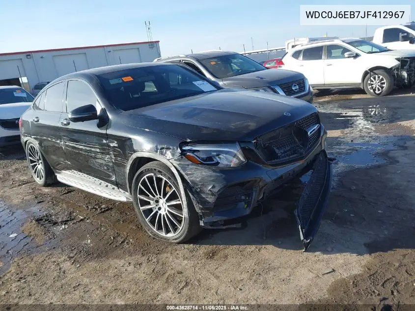 WDC0J6EB7JF412967 2018 Mercedes-Benz Amg Glc 43 Coupe 4Matic