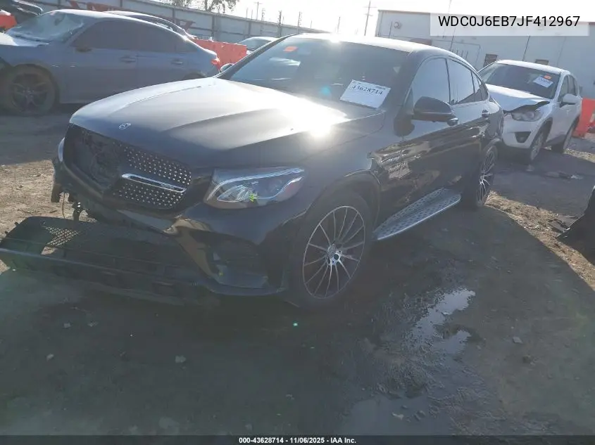 WDC0J6EB7JF412967 2018 Mercedes-Benz Amg Glc 43 Coupe 4Matic