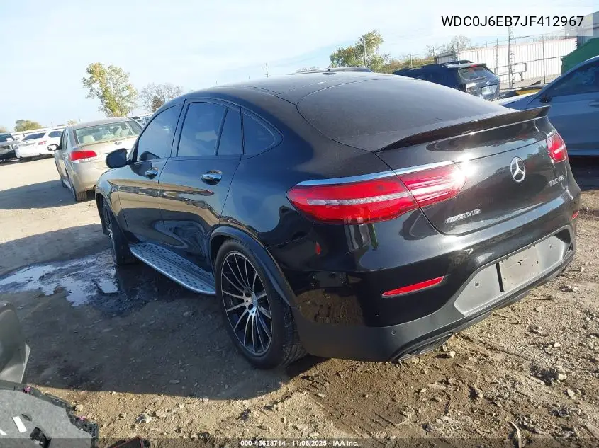 WDC0J6EB7JF412967 2018 Mercedes-Benz Amg Glc 43 Coupe 4Matic