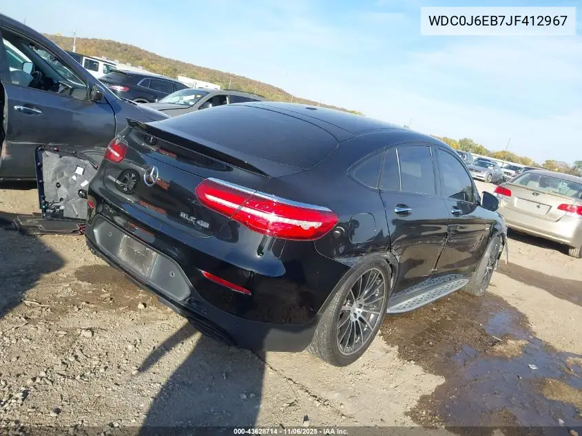 WDC0J6EB7JF412967 2018 Mercedes-Benz Amg Glc 43 Coupe 4Matic