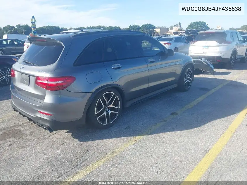 WDC0G8JB4JF435638 2018 Mercedes-Benz Amg Glc 63 4Matic