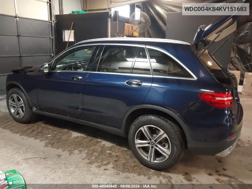 WDC0G4KB4KV151683 2019 Mercedes-Benz Glc 300 4Matic