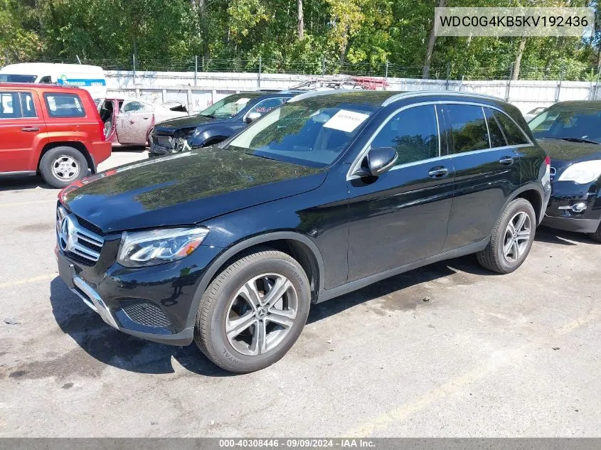 WDC0G4KB5KV192436 2019 Mercedes-Benz Glc 300 4Matic