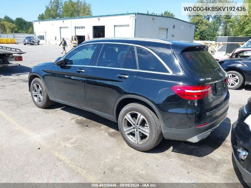 WDC0G4KB5KV192436 2019 Mercedes-Benz Glc 300 4Matic