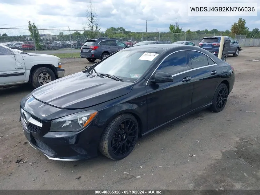 WDDSJ4GB2KN766036 2019 Mercedes-Benz Cla 250 4Matic