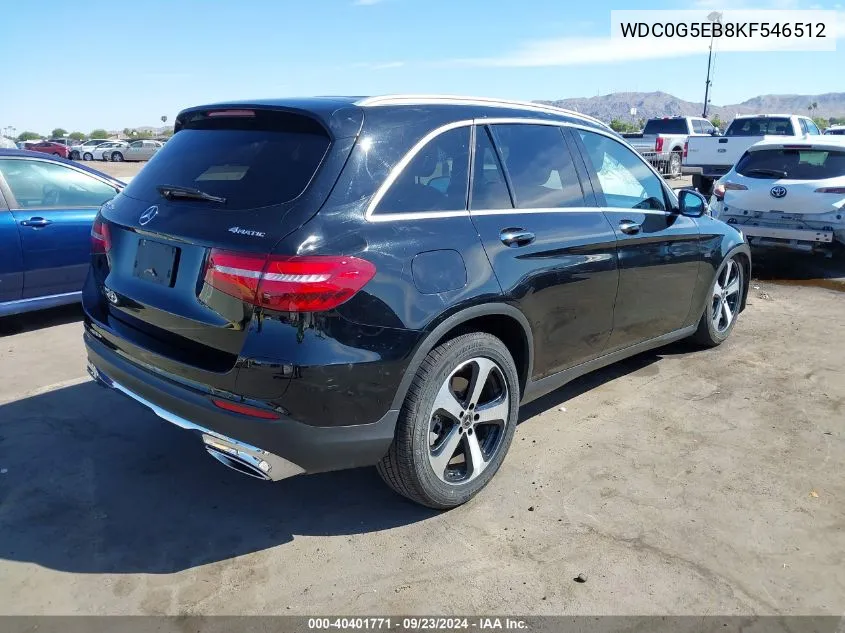 WDC0G5EB8KF546512 2019 Mercedes-Benz Glc 350E 4Matic