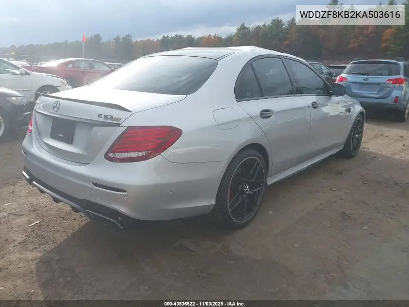 WDDZF8KB2KA503616 2019 Mercedes-Benz Amg E 63 S 4Matic