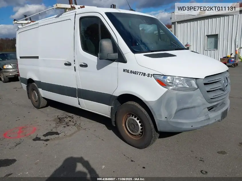 WD3PE7ED2KT011131 2019 Mercedes-Benz Sprinter 1500 Standard Roof I4