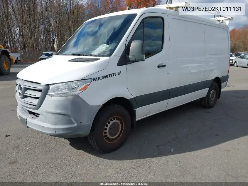 WD3PE7ED2KT011131 2019 Mercedes-Benz Sprinter 1500 Standard Roof I4