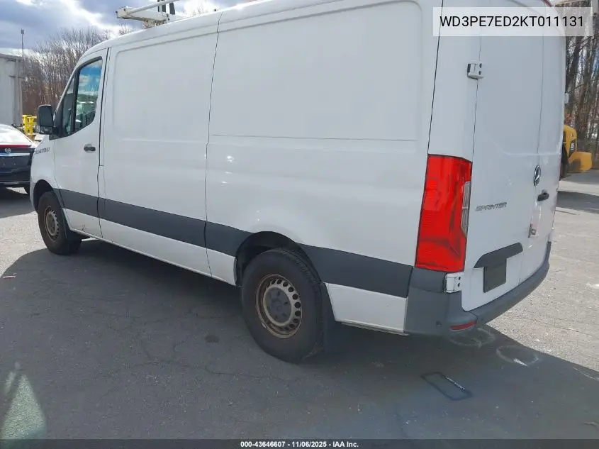 WD3PE7ED2KT011131 2019 Mercedes-Benz Sprinter 1500 Standard Roof I4