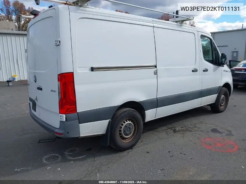 WD3PE7ED2KT011131 2019 Mercedes-Benz Sprinter 1500 Standard Roof I4