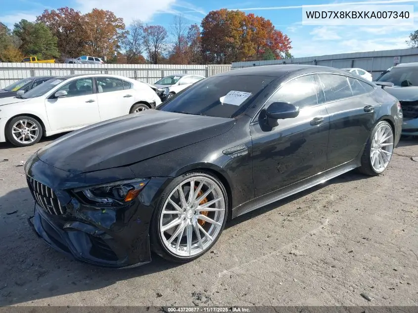WDD7X8KBXKA007340 2019 Mercedes-Benz Amg Gt 63 4-Door Coupe S