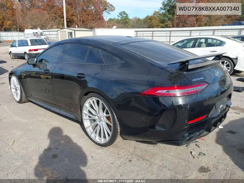 WDD7X8KBXKA007340 2019 Mercedes-Benz Amg Gt 63 4-Door Coupe S