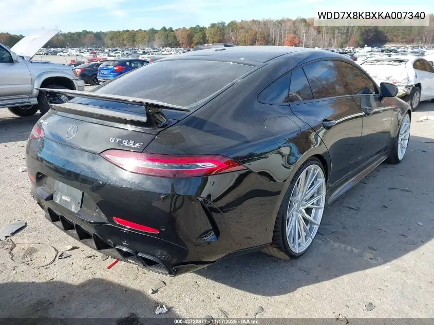 WDD7X8KBXKA007340 2019 Mercedes-Benz Amg Gt 63 4-Door Coupe S