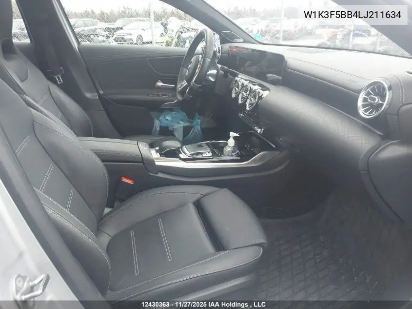 W1K3F5BB4LJ211634 2020 Mercedes-Benz Amg A 35 4Matic