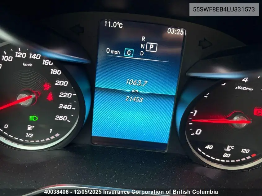 55SWF8EB4LU331573 2020 Mercedes-Benz C 300 4Mati