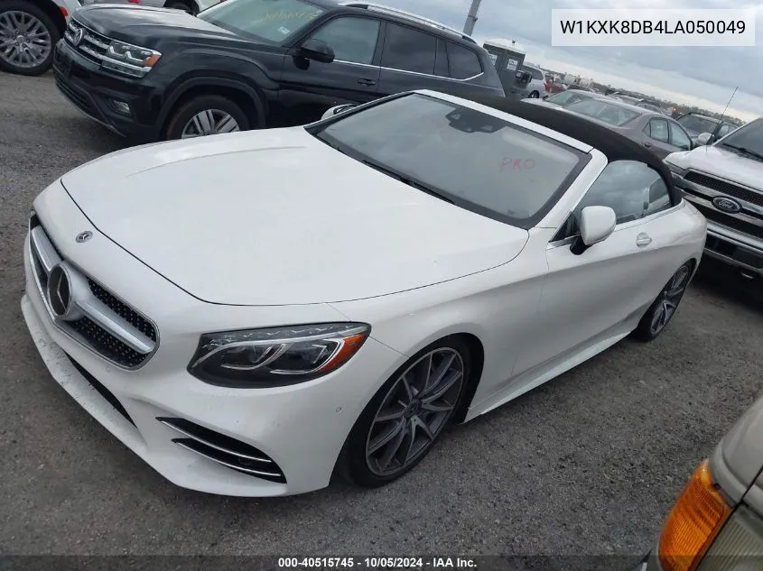 2020 Mercedes-Benz S 560 VIN: W1KXK8DB4LA050049 Lot: 40515745