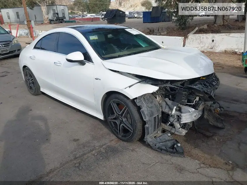 WDD5J5BB7LN067920 2020 Mercedes-Benz Amg Cla 35 4Matic
