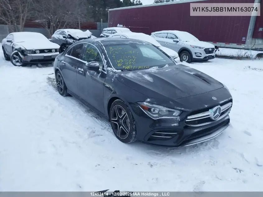 W1K5J5BB1MN163074 2021 Mercedes-Benz Amg Cla 35 Coupe 4Matic