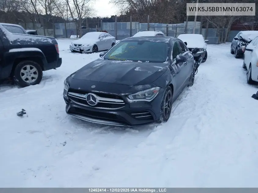 W1K5J5BB1MN163074 2021 Mercedes-Benz Amg Cla 35 Coupe 4Matic